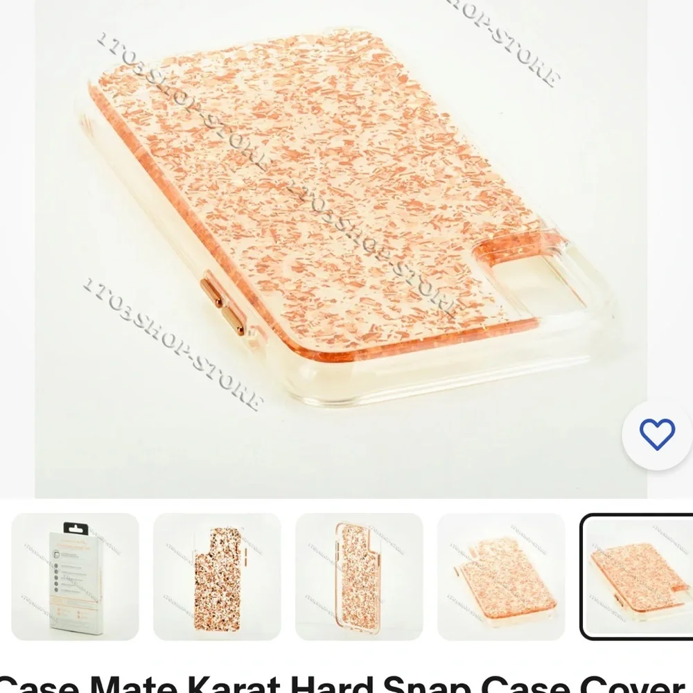 IPhone X/XS Casemate karat rose gold. Great condition!